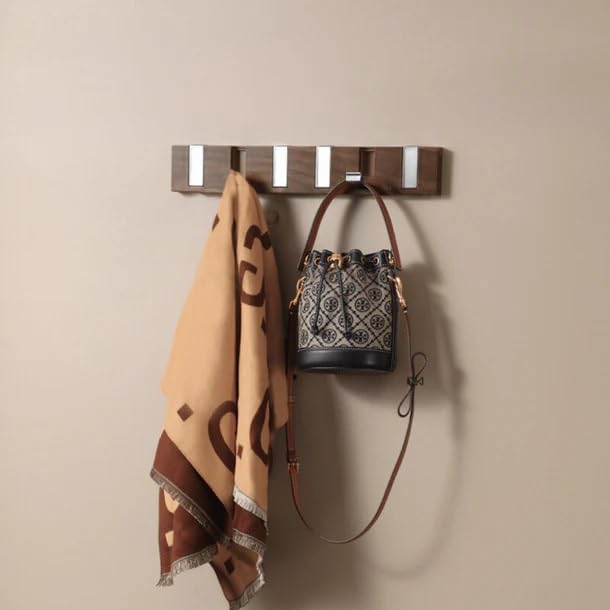 Wall Mount Coat Rack - Strong Hooks for Coats, Hats, Towels, Robes - Use in Bathroom, Entryway or Bedroom