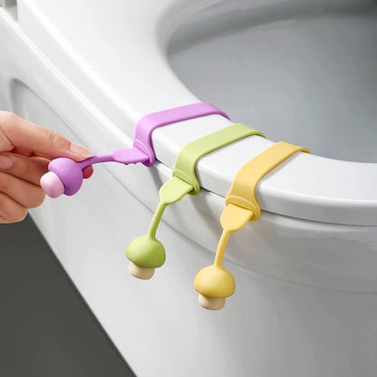 Silicone Toilet Seat Lifter – Easy-Lift Handle, Hygienic & Reusable (Pack of 4, Random Color)
