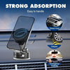Vacuum Magnetic Suction Phone Holder | Foldable, 360° Rotatable, Strong Grip