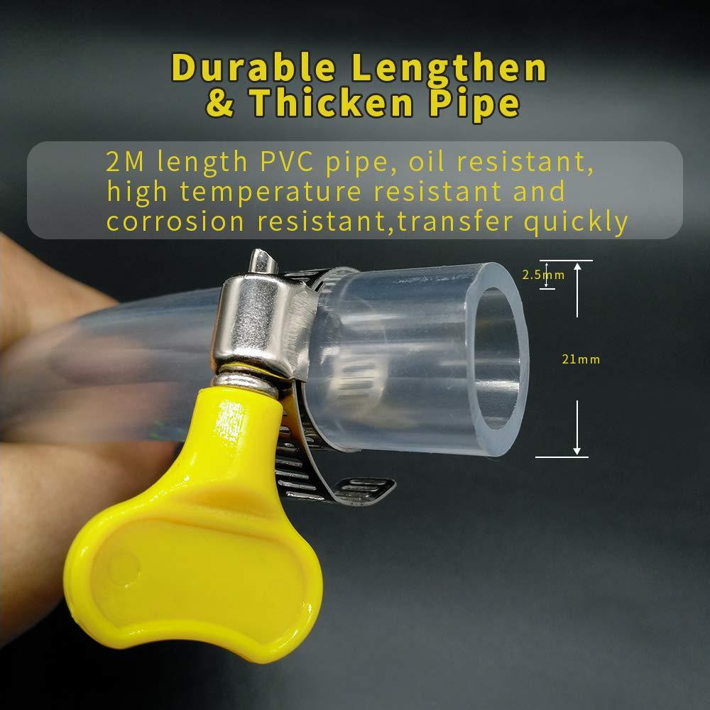 Newest High Flow Siphon Hand Pump – Portable Manual Fuel Transfer Pump with 2M Hose