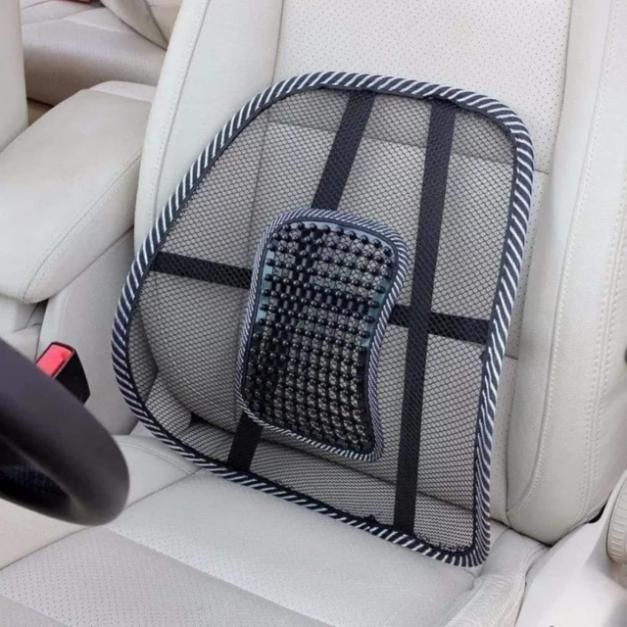 Car Back Seat Supporter Lumbar Chair – Ergonomic Support Cushion with Nylon Mesh