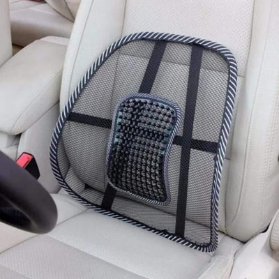 Car Back Seat Supporter Lumbar Chair – Ergonomic Support Cushion with Nylon Mesh
