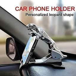 Jaguar Car Mobile Phone Mount Stand – 360° Rotation Adjustable Clip Holder (Assorted Colors)