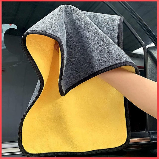 Multipurpose Double-Sided Microfiber Cloths – Lint & Streak-Free Automotive Towels for Car & Bike Cleaning (Pack of 2)