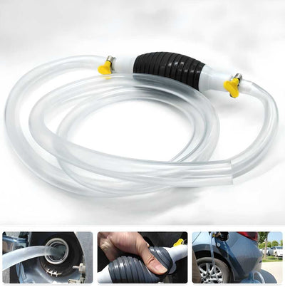 Newest High Flow Siphon Hand Pump – Portable Manual Fuel Transfer Pump with 2M Hose