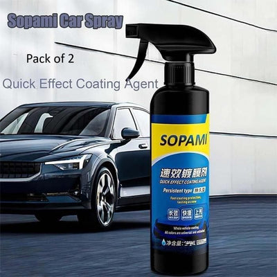 Sopami Car Coating Spray 50ml – Pack of 2, Multi-Surface Protective Shine