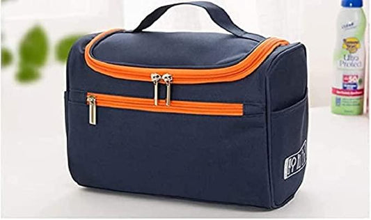 Blue Cosmetic Bag – Travel-Friendly Makeup Organizer (1 Piece)