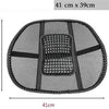 Car Back Seat Supporter Lumbar Chair – Ergonomic Support Cushion with Nylon Mesh