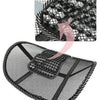 Car Back Seat Supporter Lumbar Chair – Ergonomic Support Cushion with Nylon Mesh