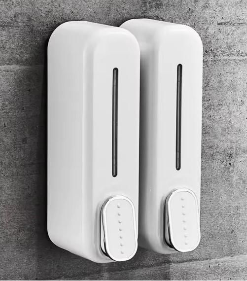 Press Wall-Mounted Manual Soap Dispenser | Durable Plastic | Easy Refill & Space-Saving