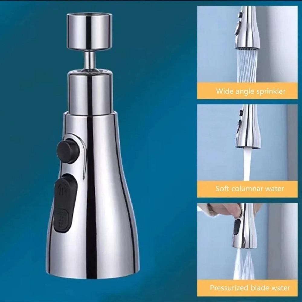 3 Modes Kitchen Sink Faucet | Stainless Steel | Polished Chrome | Adjustable Flow Rate