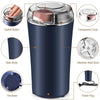 Electric Spice & Coffee Grinder, 200W Stainless Steel Mixer Grinder for Masala & Herbs Grinding Machine for Dry Item, Push Button Control (1, Blue, 200 ml)