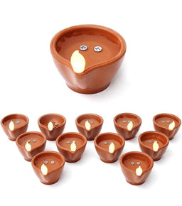 Led Sensor Water Diya Pack of 6 | पानी से जलने वाला दिया
