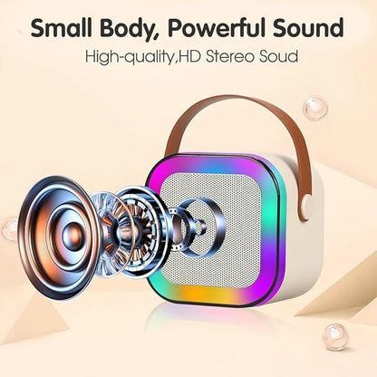 Bluetooth Karaoke Speaker with Microphone – Portable Wireless Audio, USB Type-C, Ideal for Home, Parties & Outdoor Events (Pack of 1)