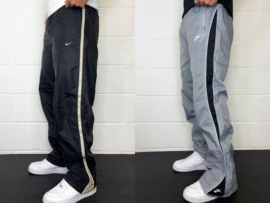 Men’s Oversized Sports Track Pants – Side Tape Design, Lycra Fabric, Regular Fit (Pack of 2, Multicolor)