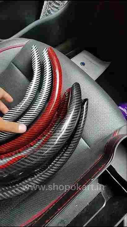 New Carbon Fiber ABS Texture Steering Wheel Grip Cover for Cars – Durable & Stylish