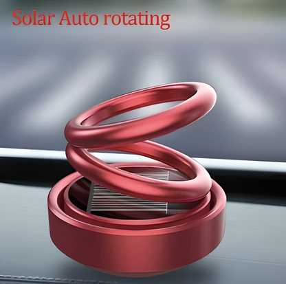 Solar-Powered Rotating Car & Room Air Freshener – Long-Lasting French Organic Fragrance (Pack of 1)