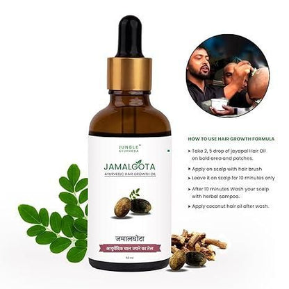 Jamalghota Hair Growth Oil Each 30ml Pack of 2 | Natural Herbal Blend with Amla, Bhringraj & Camphor | Hair Care for Women