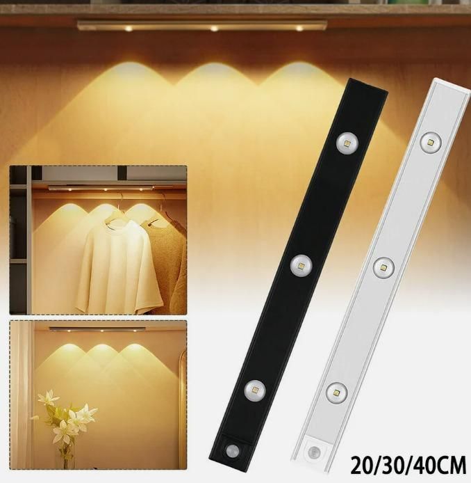 LED PIR Motion Sensor Cabinet Light | USB Rechargeable | Wireless, Dimmable & Waterproof