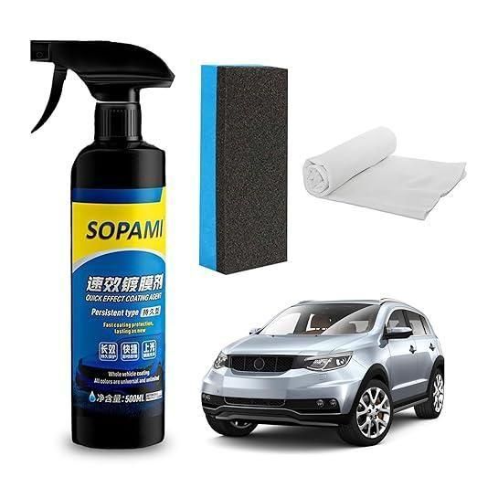 Sopami Car Coating Spray 50ml – Pack of 2, Multi-Surface Protective Shine