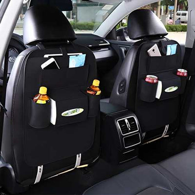 Car Back Seat Storage Organizer – Pack of 2, Multi-Pocket & Durable