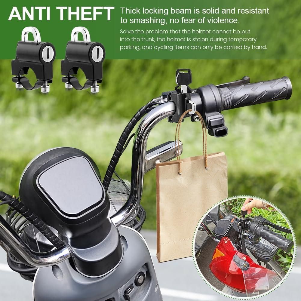 Anti-Theft Helmet Security Lock – Durable Metal Safety Lock for Bikes & Motorcycles (Pack of 1)