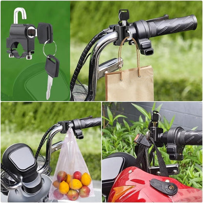 Anti-Theft Helmet Security Lock – Durable Metal Safety Lock for Bikes & Motorcycles (Pack of 1)