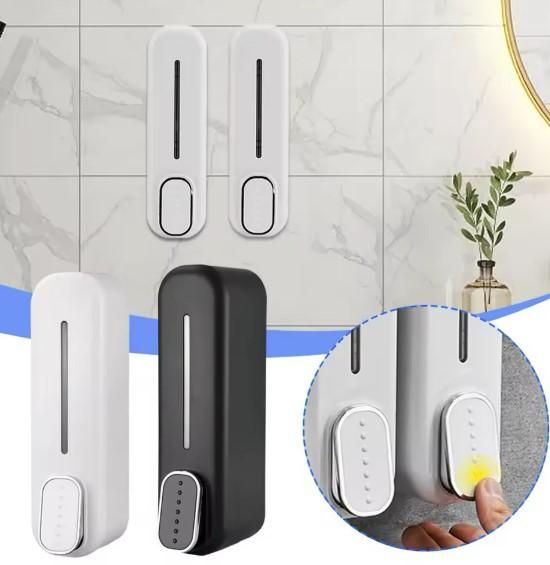 Press Wall-Mounted Manual Soap Dispenser | Durable Plastic | Easy Refill & Space-Saving
