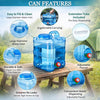 15L Portable Camping Water Can with Tap - Leakproof Dispenser Barrel for Hiking, Picnics & Travel