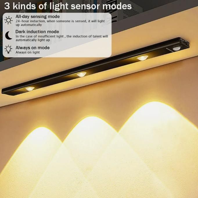LED PIR Motion Sensor Cabinet Light | USB Rechargeable | Wireless, Dimmable & Waterproof