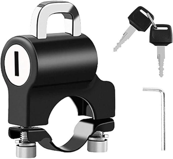 Anti-Theft Helmet Security Lock – Durable Metal Safety Lock for Bikes & Motorcycles (Pack of 1)