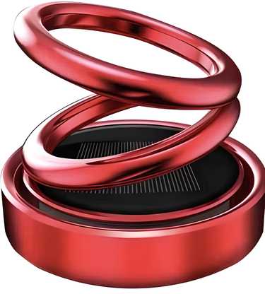 Solar-Powered Rotating Car & Room Air Freshener – Long-Lasting French Organic Fragrance (Pack of 1)