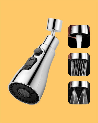 3 Modes Kitchen Sink Faucet | Stainless Steel | Polished Chrome | Adjustable Flow Rate