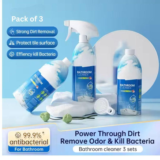 Bathroom & Toilet Tiles, Wall, Glass Stain Remover – Natural Foam Cleaner Spray (200ml Each, Pack of 3)