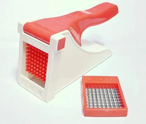 Heavy Duty Vegetable Slicer Dicer – Stainless Steel Blades & Extended Handle