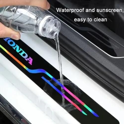 Black & Neon Car Door Entry Guard – Premium Scratch Protection with Modern Glow (Pack of 4)