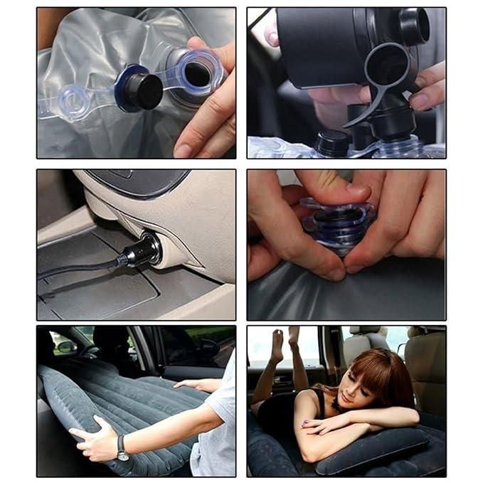 Car Travel Bed Mattress with 2 Air Pillows – Inflatable & Portable Comfort