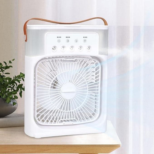 Multifunction Water Spray Mist Fan – Portable USB Air Cooler, Humidifier & Electric Fan for Home (Pack of 1)