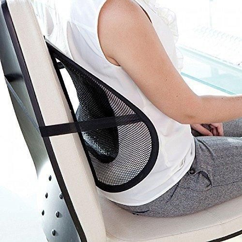 Car Back Seat Supporter Lumbar Chair – Ergonomic Support Cushion with Nylon Mesh