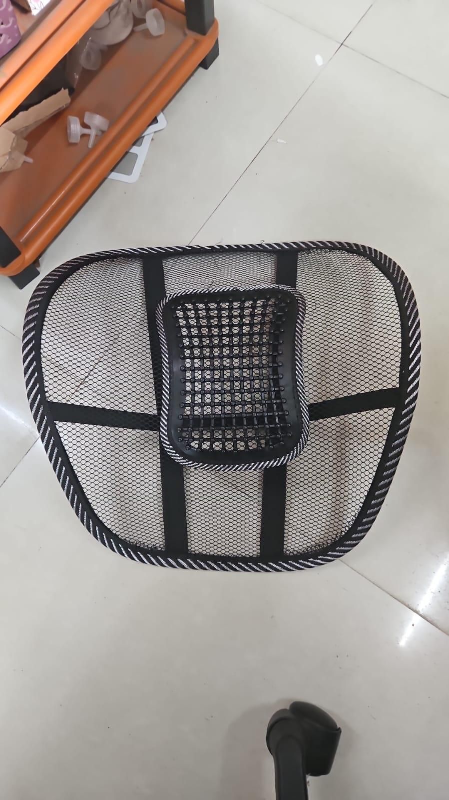Car Back Seat Supporter Lumbar Chair – Ergonomic Support Cushion with Nylon Mesh