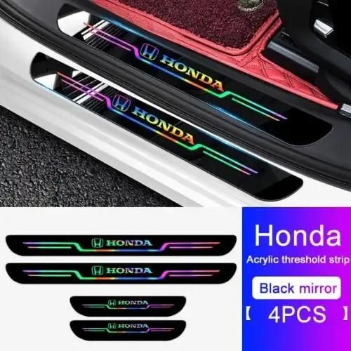 Black & Neon Car Door Entry Guard – Premium Scratch Protection with Modern Glow (Pack of 4)