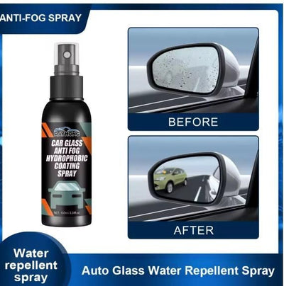 Car Glass Anti-Fog Hydrophobic Coating Spray – 100ML Pack of 2 for Clear Visibility