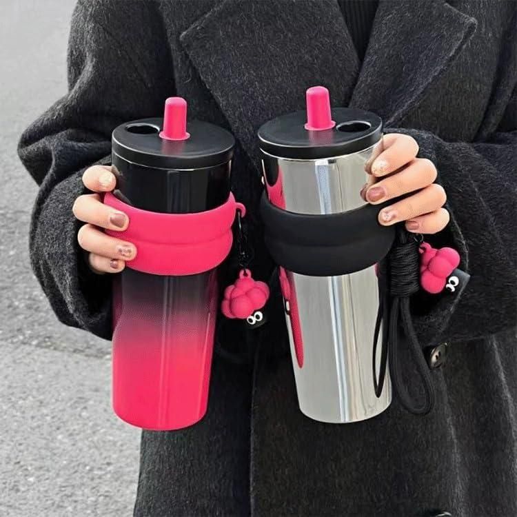 Dual Function Steel Tumbler – Vacuum Insulated, Double Wall, Leakproof, Keeps Drinks Hot or Cold for 12 Hours (Pack of 1, Assorted Color)