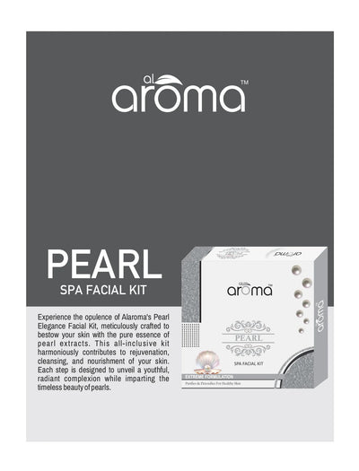 Alaroma Pearl Spa Facial Kit 125 gm — Skin Polishing & Brightening Treatment for a Luminous Glow