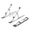Foldable Portable Adjustable Aluminum Laptop Computer Desktop Tablet Stand, Holder Compatible with MacBook Air Pro, Dell XPS, HP, Lenovo More 10-15.6” Laptops, Silver