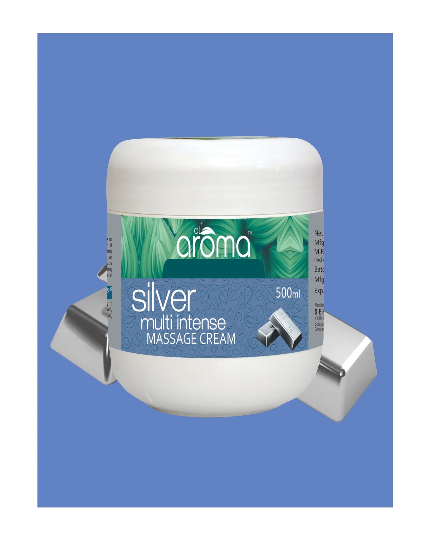 Alaroma Silver Massage Cream – 500ML & 900ML | Skin Purifying & Revitalizing Cream for Radiant, Healthy-Looking Skin