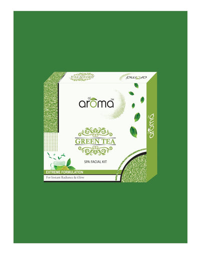 Alaroma Green Tea Spa Facial Kit — Antioxidant-Rich Detox & Skin-Calming Treatment (125 gm & 290 gm)