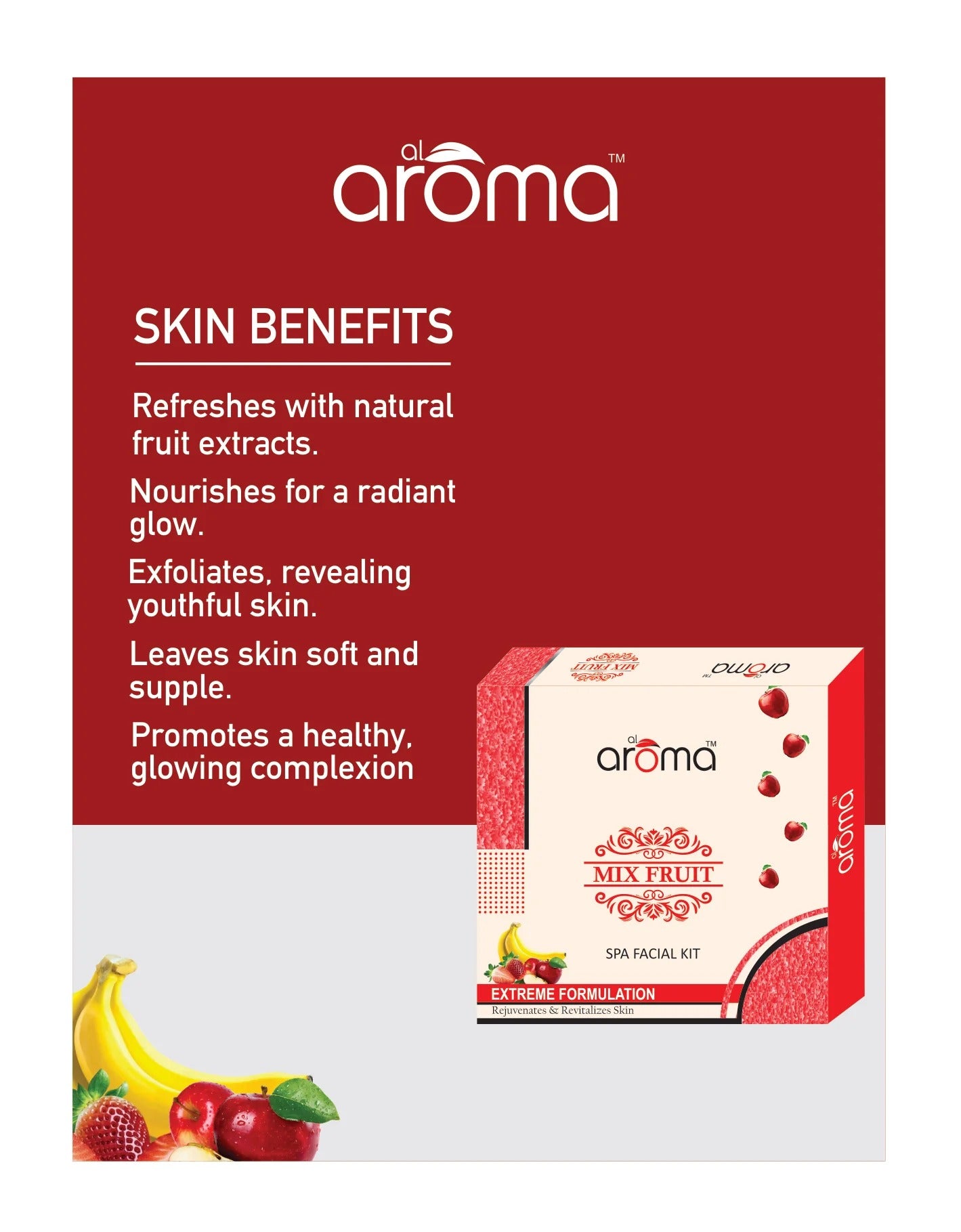 Mix Fruit Spa Facial Kit — Deep Nourishment & Glow-Boosting Facial Treatment