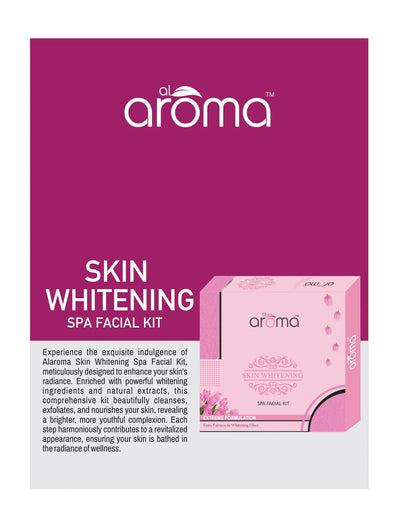 Alaroma Skin Whitening Spa Facial Kit — Brightening & Pigmentation Control Treatment for Radiant Skin (125 gm & 290 gm)