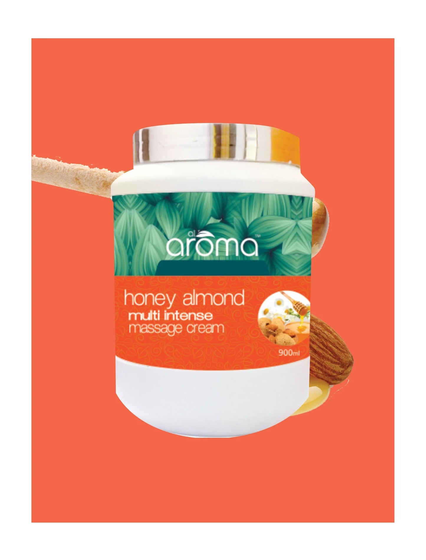 Alaroma Honey Almond Massage Cream – 500ML & 900ML | Deep Moisturizing & Softening for Dry, Dull Skin
